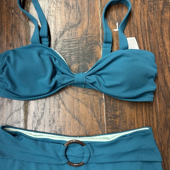 Teal High-Waisted Bikini Set <<<<218>>> - Picture 6 of 7